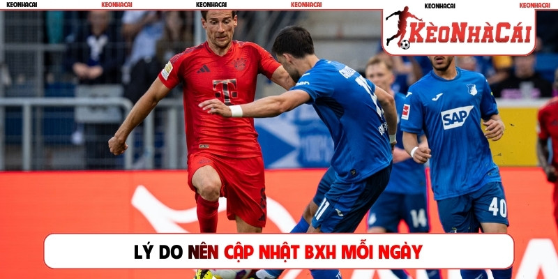 Lý do nên cập nhật BXH mỗi ngày